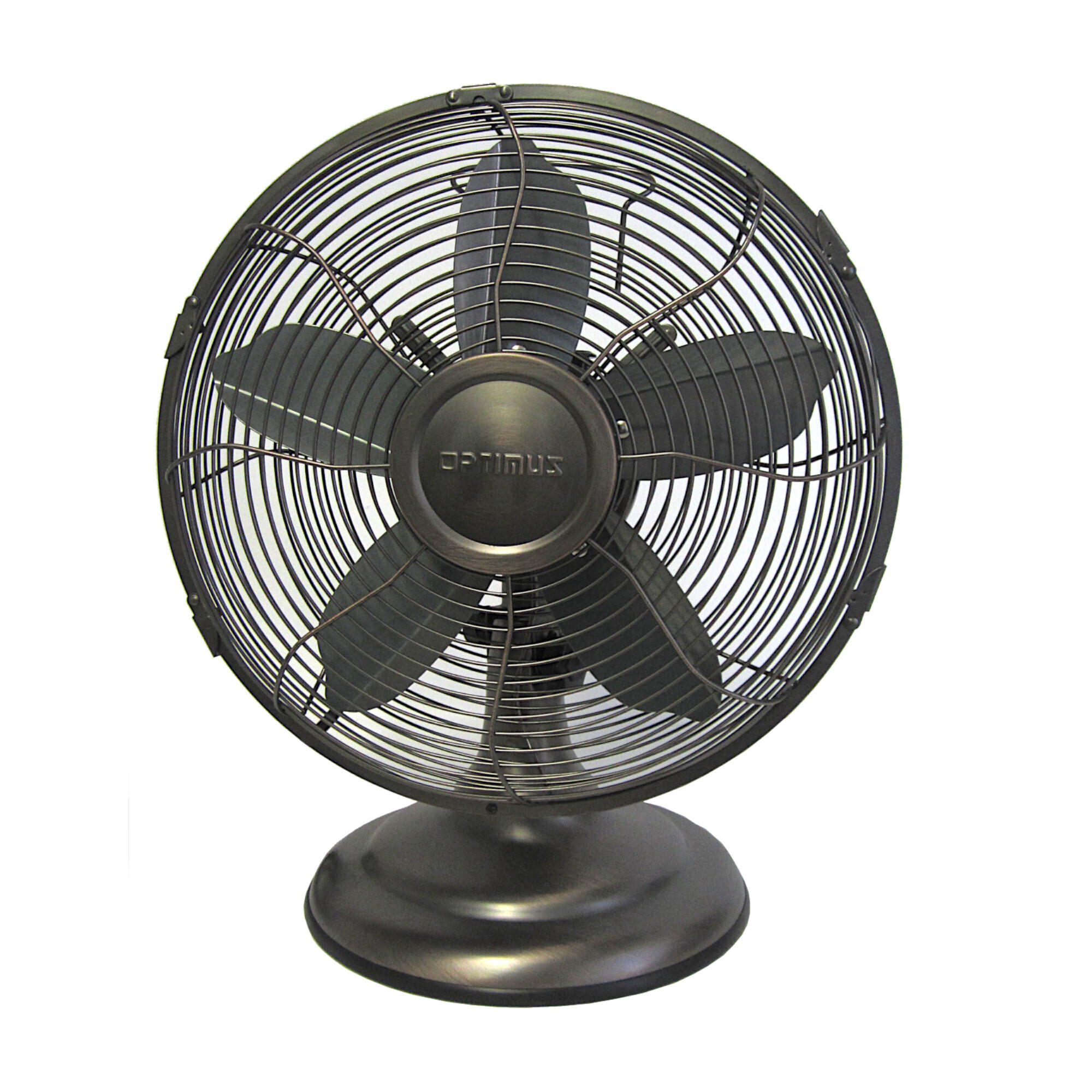 Optimus 12” Retro Oscillating Fan with Oil Rubbed Bronze Finish F-6212A